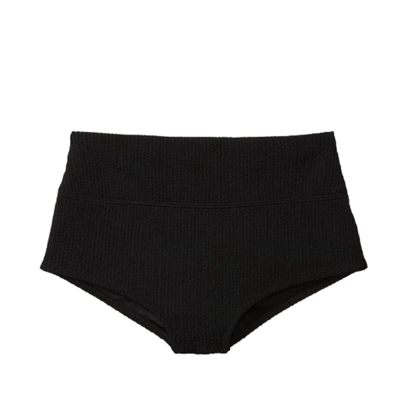 Pink shortie high waist bikini bottom blue black it’s to show how it looks - Picture 2 of 2